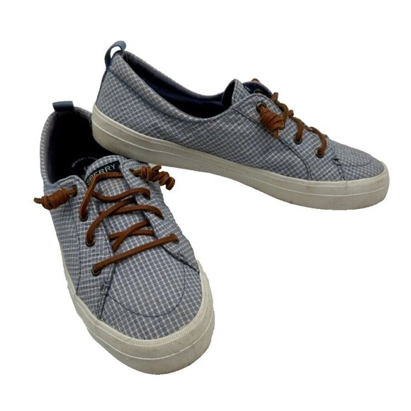 Womens Sperry Top Sider Crest Vibe Slip On Canvas Shoe Mini Plaid Size 9.5 - Picture 2 of 12